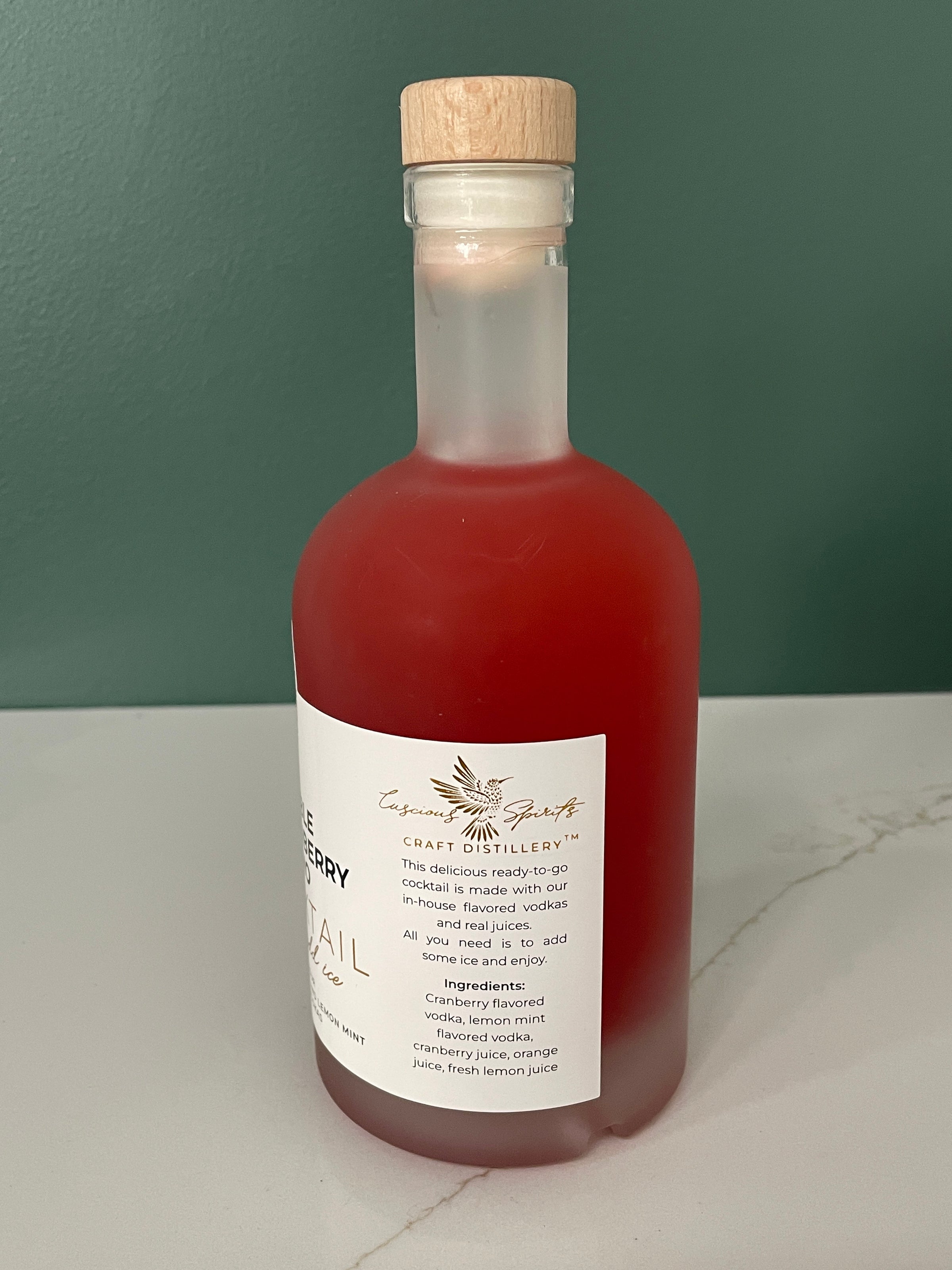 Double Cranberry Cosmo | Luscious Spirits Craft Distillery